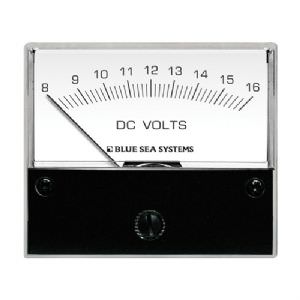 BLUE SEA ANALOG VOLTMETER DC 8-16VDV (click for enlarged image)